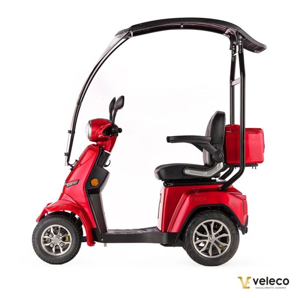 Veleco Gravis Roof Rosso Scooter elettrico anziani 4 ruote