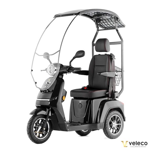 Veleco Turris Roof Capitain Seat Scooter Elettrico luci LED per Anziani e Disabili