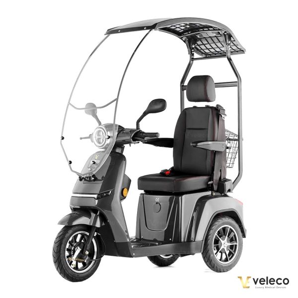 Veleco Turris Roof Capitain Seat Scooter Elettrico luci LED per Anziani e Disabili