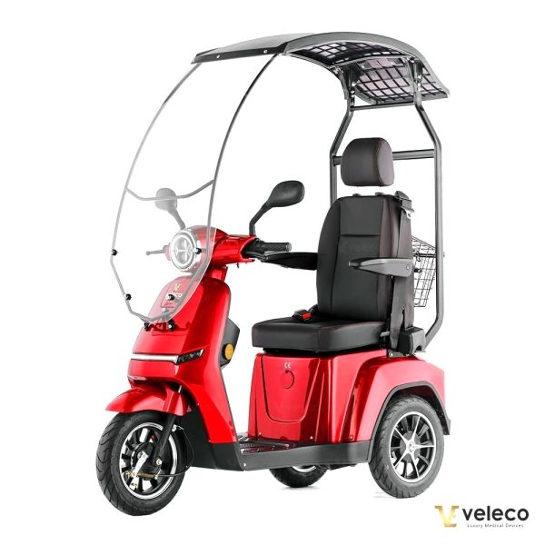 Veleco Turris Roof Capitain Seat Scooter Elettrico luci LED per Anziani e Disabili